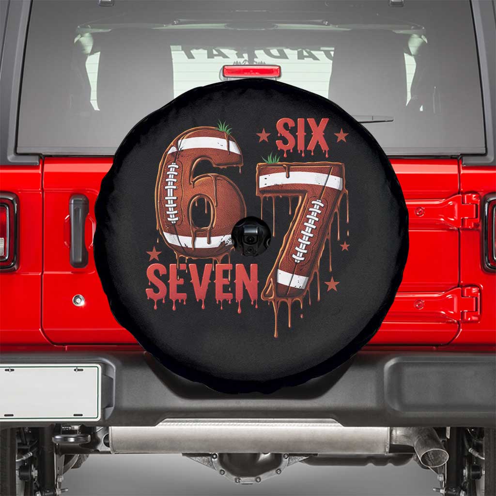 American Football Six Seven Meme Spare Tire Cover Funny Gen Z Alpha Gift