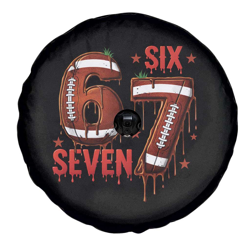 American Football Six Seven Meme Spare Tire Cover Funny Gen Z Alpha Gift
