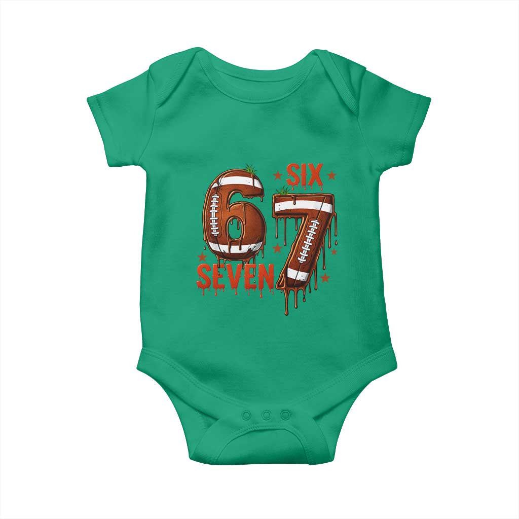 American Football Six Seven Meme Baby Onesie Funny Gen Z Alpha Gift