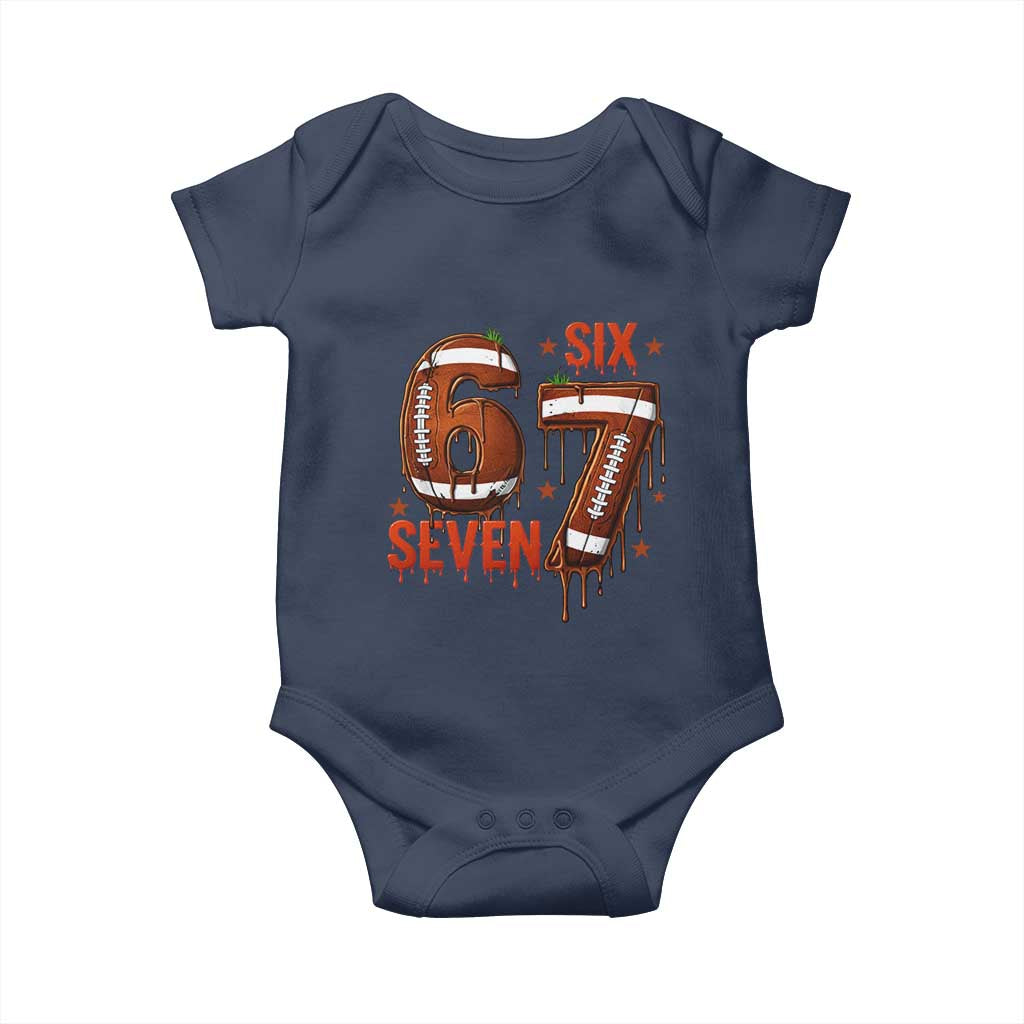 American Football Six Seven Meme Baby Onesie Funny Gen Z Alpha Gift