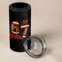 American Football Six Seven Meme 4 in 1 Can Cooler Tumbler Funny Gen Z Alpha Gift
