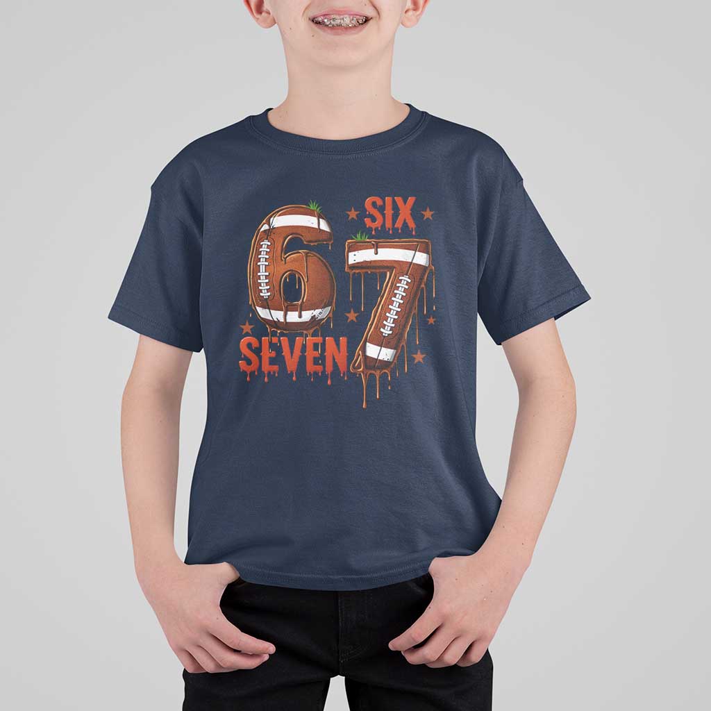 American Football Six Seven Meme T Shirt For Kid Funny Gen Z Alpha Gift