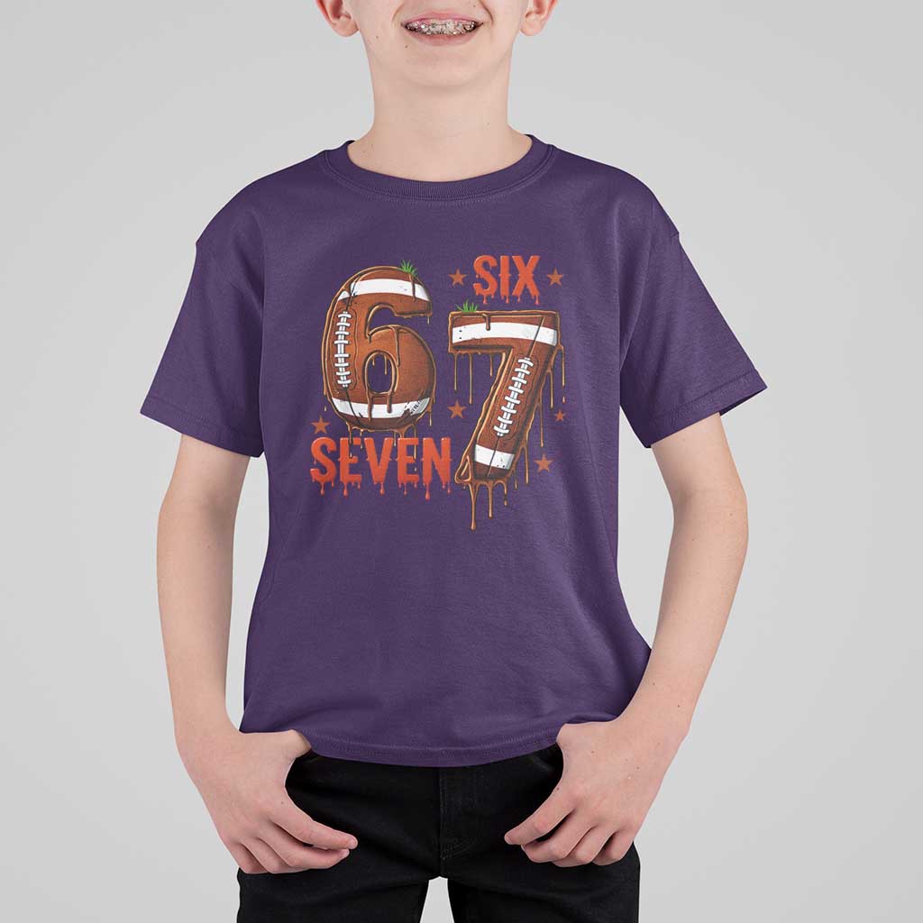 American Football Six Seven Meme T Shirt For Kid Funny Gen Z Alpha Gift