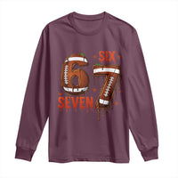 American Football Six Seven Meme Long Sleeve Shirt Funny Gen Z Alpha Gift