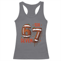 American Football Six Seven Meme Racerback Tank Top Funny Gen Z Alpha Gift