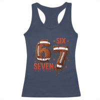 American Football Six Seven Meme Racerback Tank Top Funny Gen Z Alpha Gift
