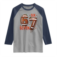 American Football Six Seven Meme Raglan Shirt Funny Gen Z Alpha Gift