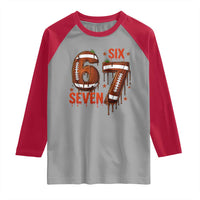 American Football Six Seven Meme Raglan Shirt Funny Gen Z Alpha Gift