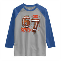 American Football Six Seven Meme Raglan Shirt Funny Gen Z Alpha Gift