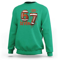 American Football Six Seven Meme Sweatshirt Funny Gen Z Alpha Gift