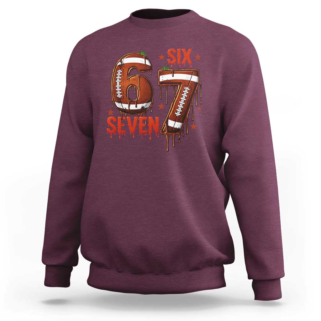 American Football Six Seven Meme Sweatshirt Funny Gen Z Alpha Gift