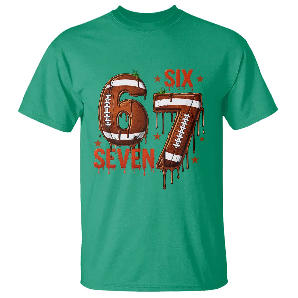 American Football Six Seven Meme T Shirt Funny Gen Z Alpha Gift