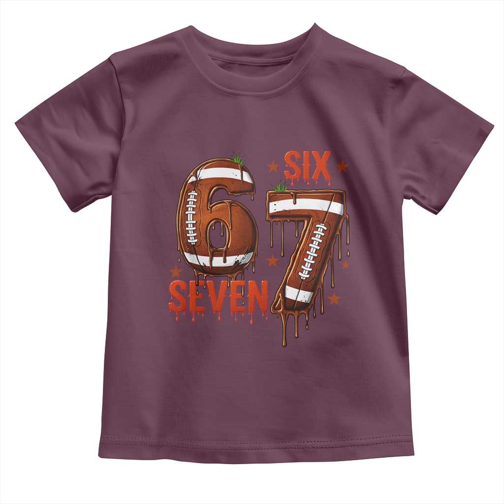 American Football Six Seven Meme Toddler T Shirt Funny Gen Z Alpha Gift