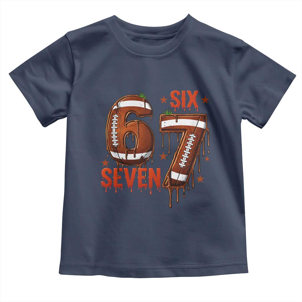 American Football Six Seven Meme Toddler T Shirt Funny Gen Z Alpha Gift