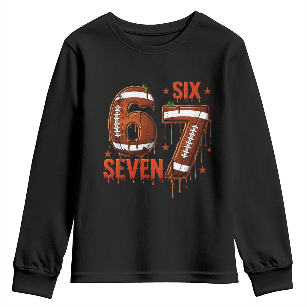 American Football Six Seven Meme Youth Sweatshirt Funny Gen Z Alpha Gift