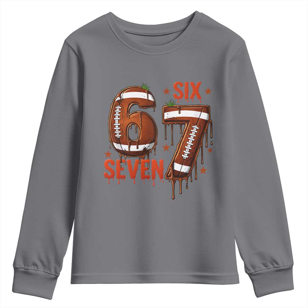 American Football Six Seven Meme Youth Sweatshirt Funny Gen Z Alpha Gift
