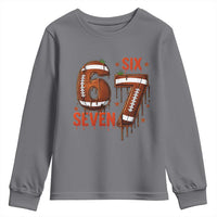 American Football Six Seven Meme Youth Sweatshirt Funny Gen Z Alpha Gift