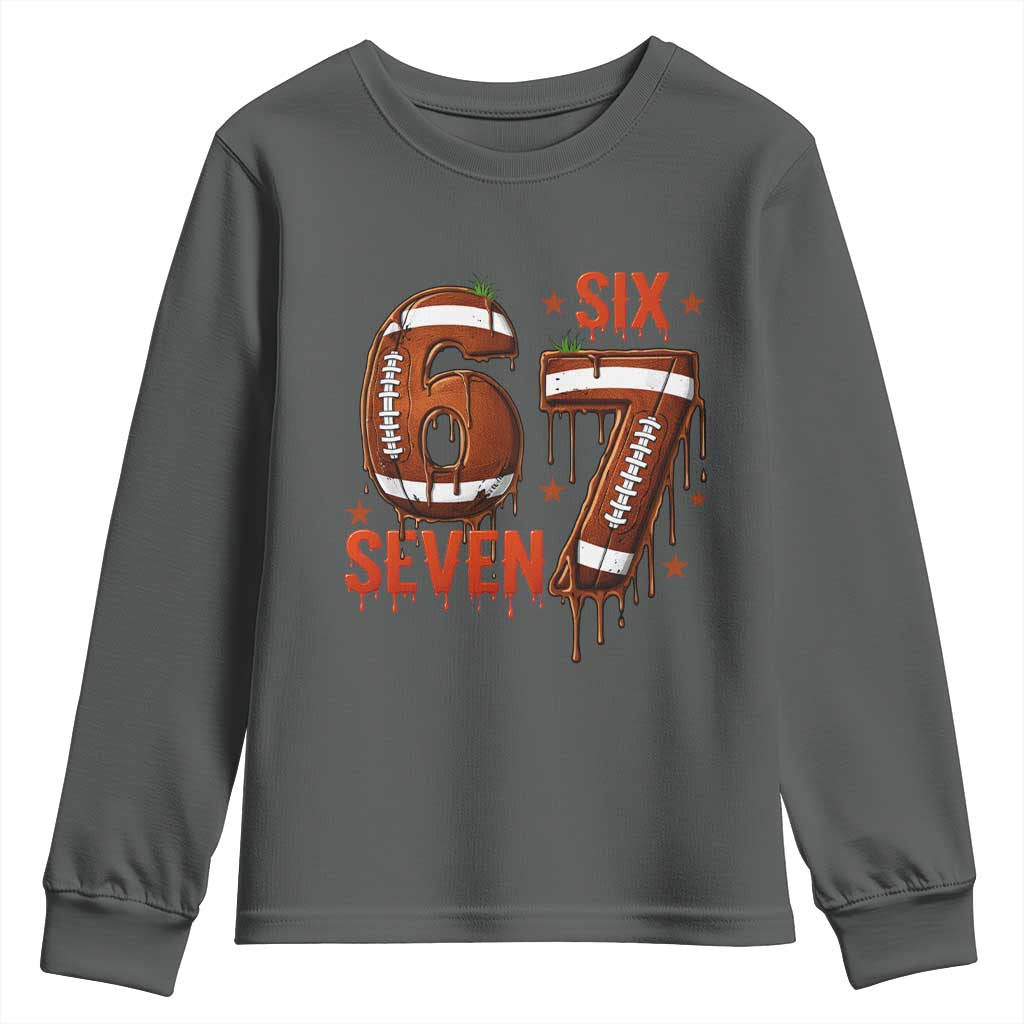 American Football Six Seven Meme Youth Sweatshirt Funny Gen Z Alpha Gift