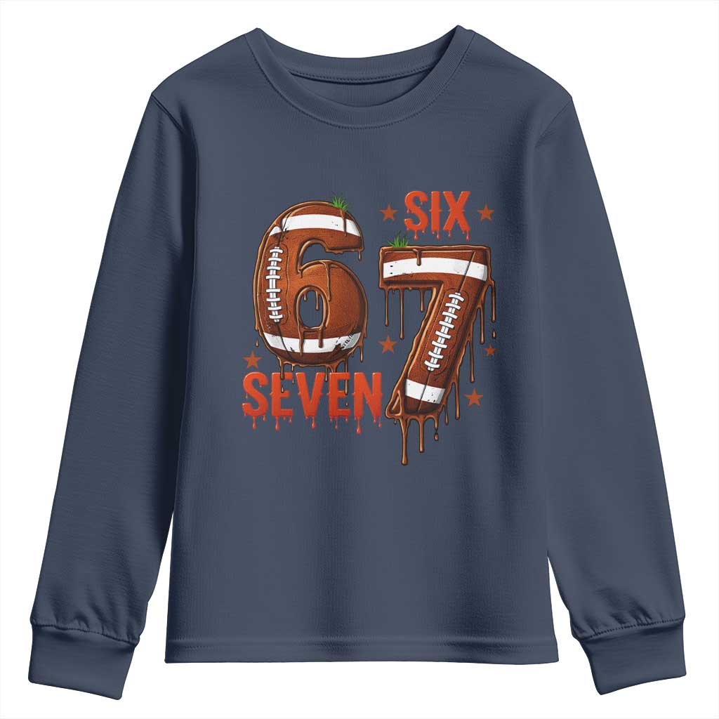 American Football Six Seven Meme Youth Sweatshirt Funny Gen Z Alpha Gift