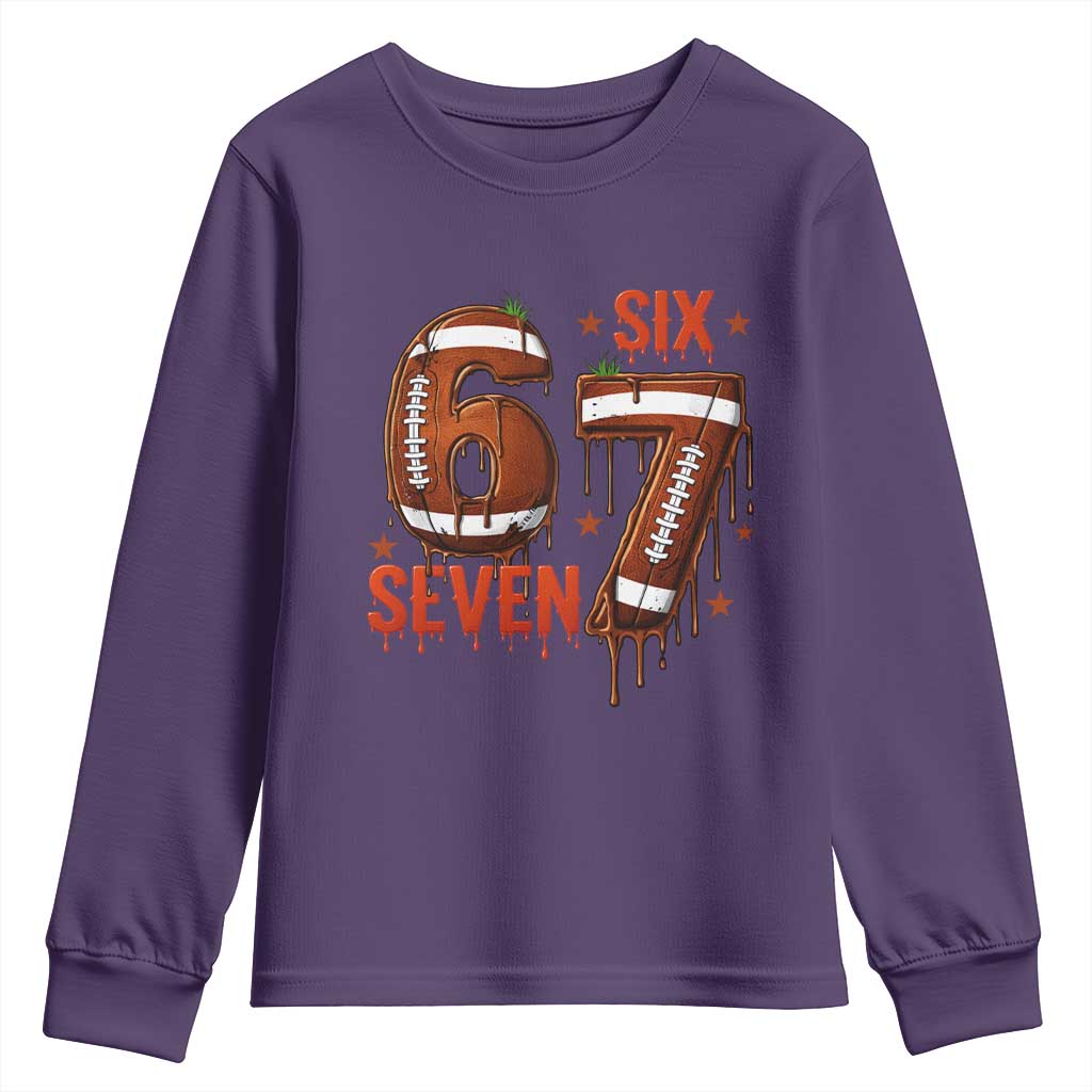 American Football Six Seven Meme Youth Sweatshirt Funny Gen Z Alpha Gift