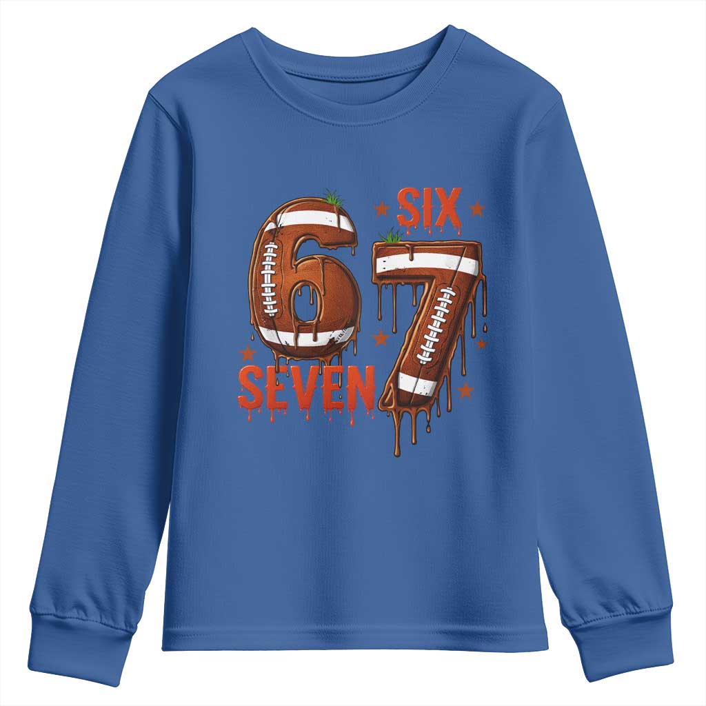 American Football Six Seven Meme Youth Sweatshirt Funny Gen Z Alpha Gift