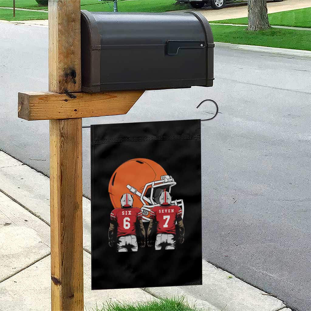 Funny American Football Garden Flag Six Seven Meme - Wonder Print Shop