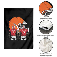 Funny American Football Garden Flag Six Seven Meme - Wonder Print Shop