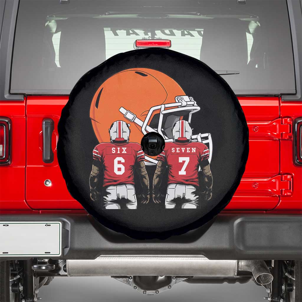 Funny American Football Spare Tire Cover Six Seven Meme - Wonder Print Shop
