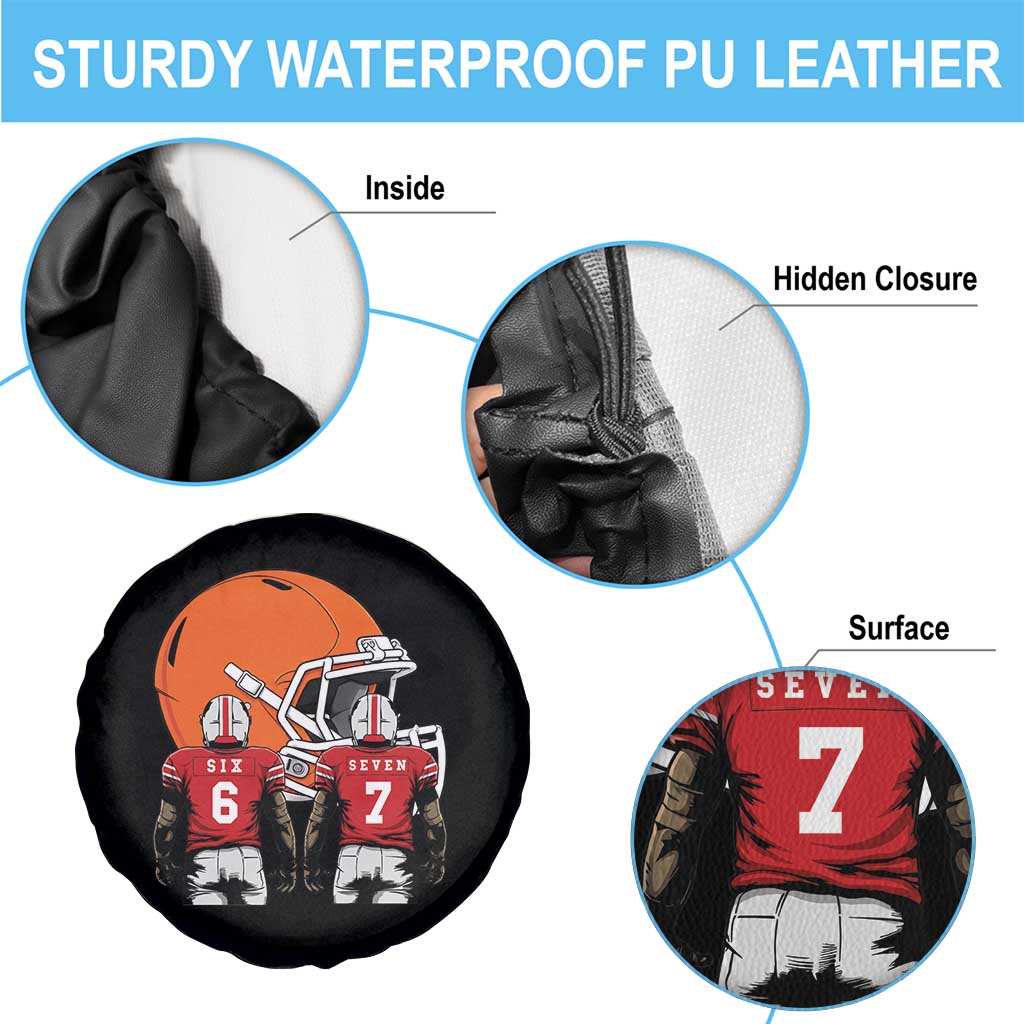 Funny American Football Spare Tire Cover Six Seven Meme - Wonder Print Shop