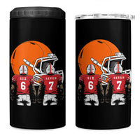 Funny American Football 4 in 1 Can Cooler Tumbler Six Seven Meme - Wonder Print Shop