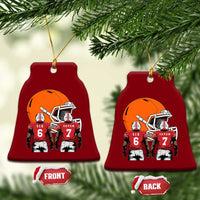 Funny American Football Ceramic Ornament Six Seven Meme - Wonder Print Shop