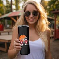Funny American Football Skinny Tumbler Six Seven Meme - Wonder Print Shop