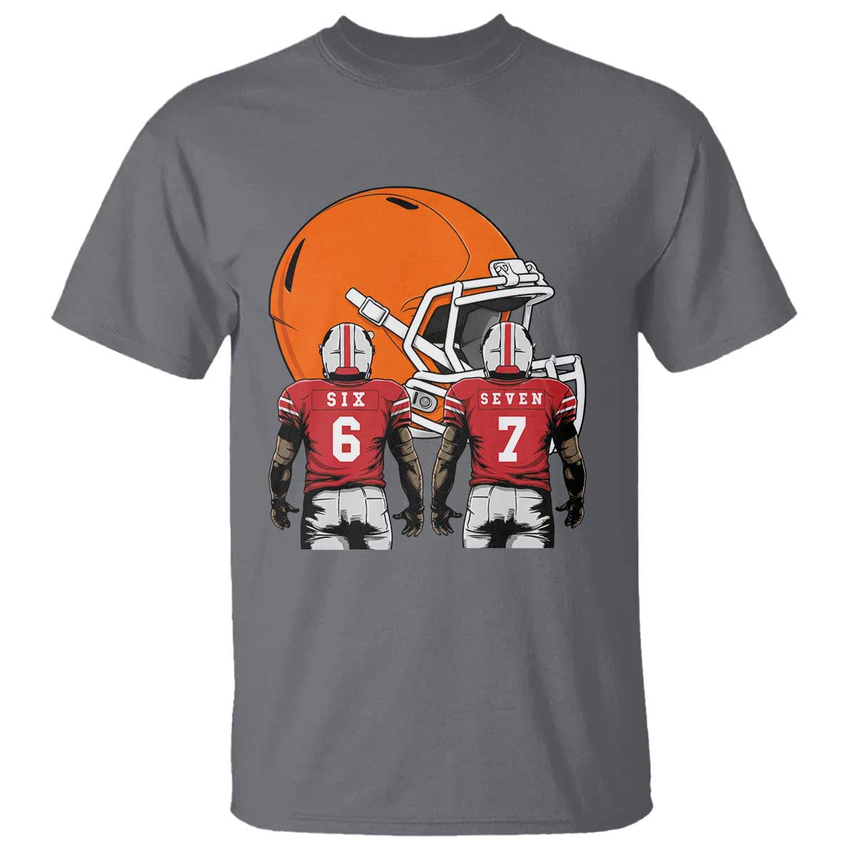 Funny American Football T Shirt Six Seven Meme - Wonder Print Shop
