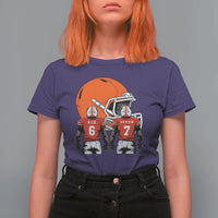 Funny American Football T Shirt For Women Six Seven Meme - Wonder Print Shop