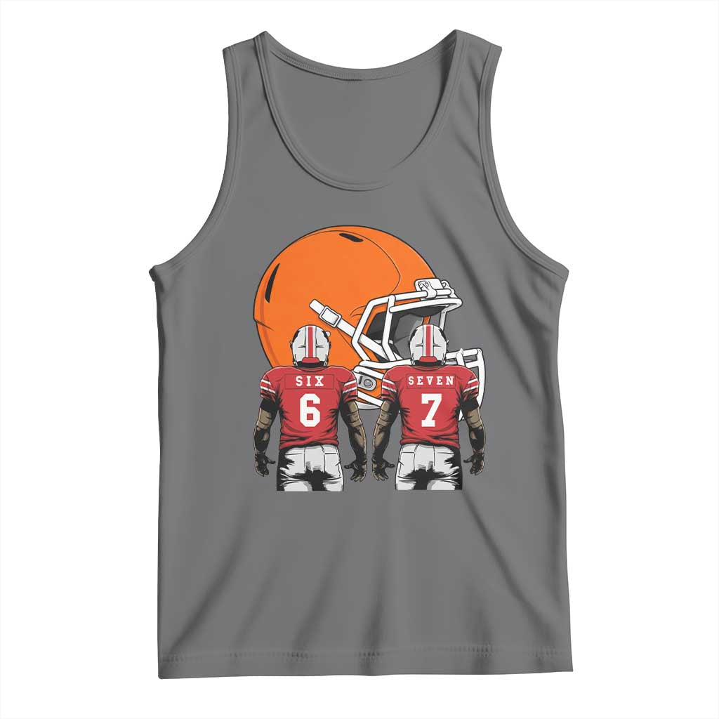 Funny American Football Tank Top Six Seven Meme - Wonder Print Shop