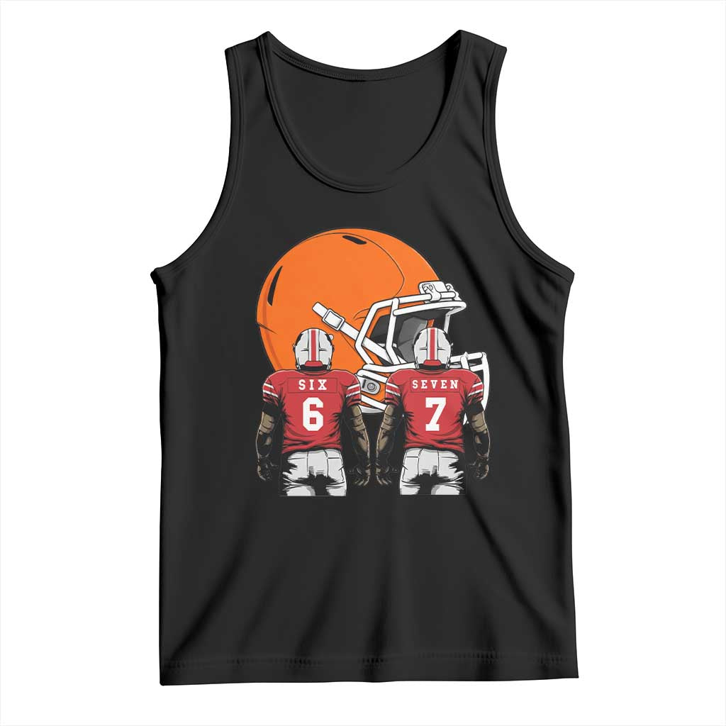 Funny American Football Tank Top Six Seven Meme - Wonder Print Shop