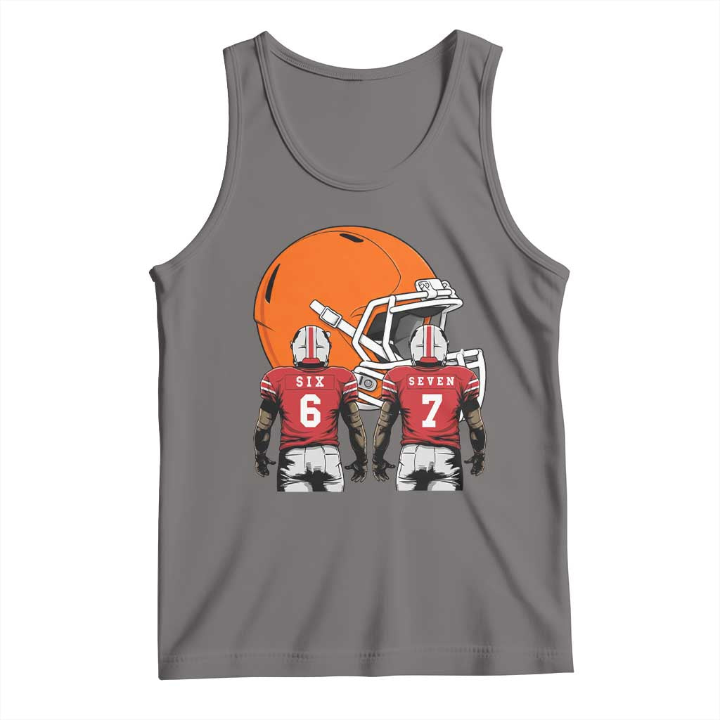Funny American Football Tank Top Six Seven Meme - Wonder Print Shop