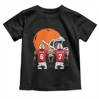 Funny American Football Toddler T Shirt Six Seven Meme - Wonder Print Shop