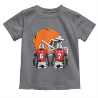 Funny American Football Toddler T Shirt Six Seven Meme - Wonder Print Shop