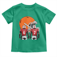 Funny American Football Toddler T Shirt Six Seven Meme - Wonder Print Shop