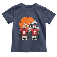 Funny American Football Toddler T Shirt Six Seven Meme - Wonder Print Shop