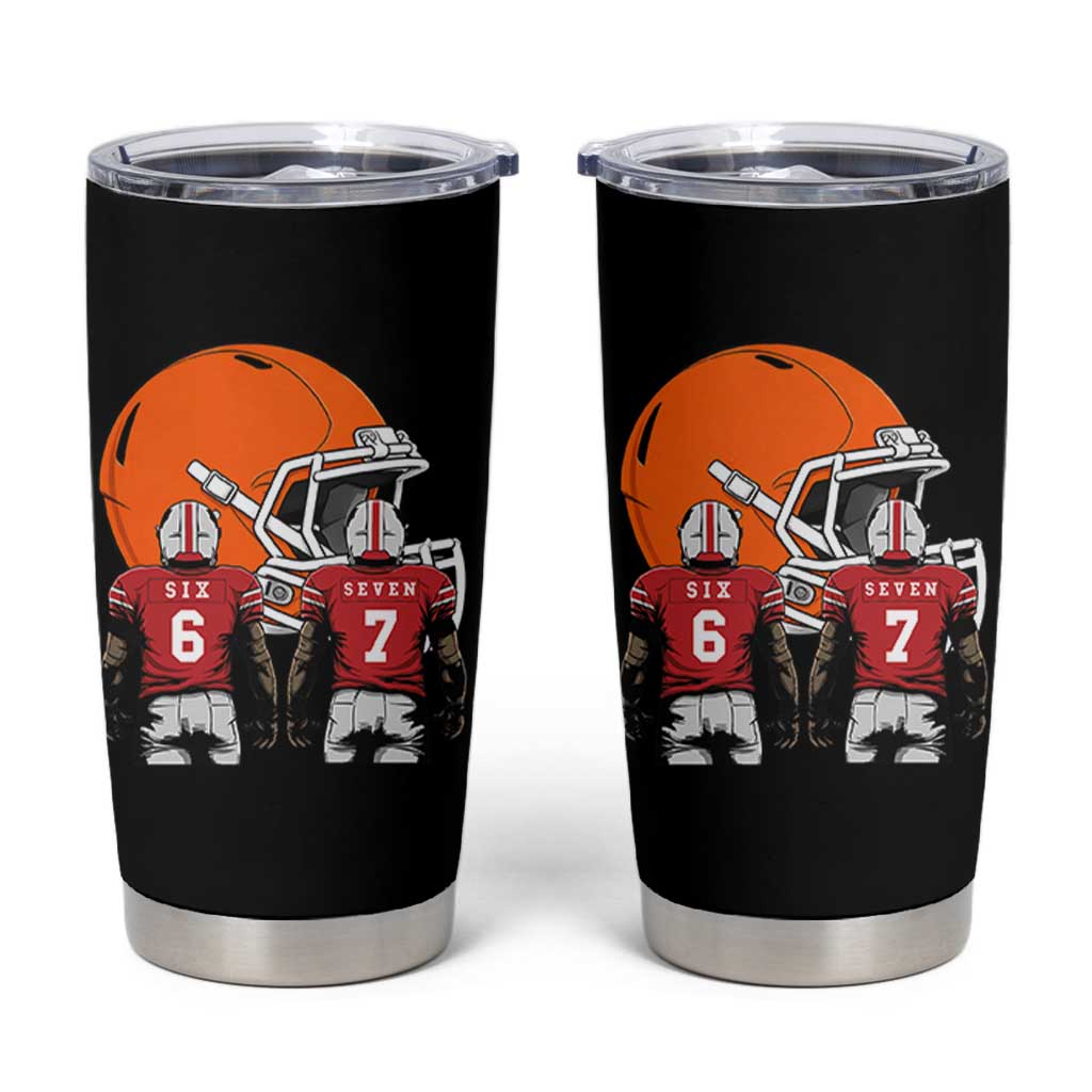 Funny American Football Tumbler Cup Six Seven Meme - Wonder Print Shop