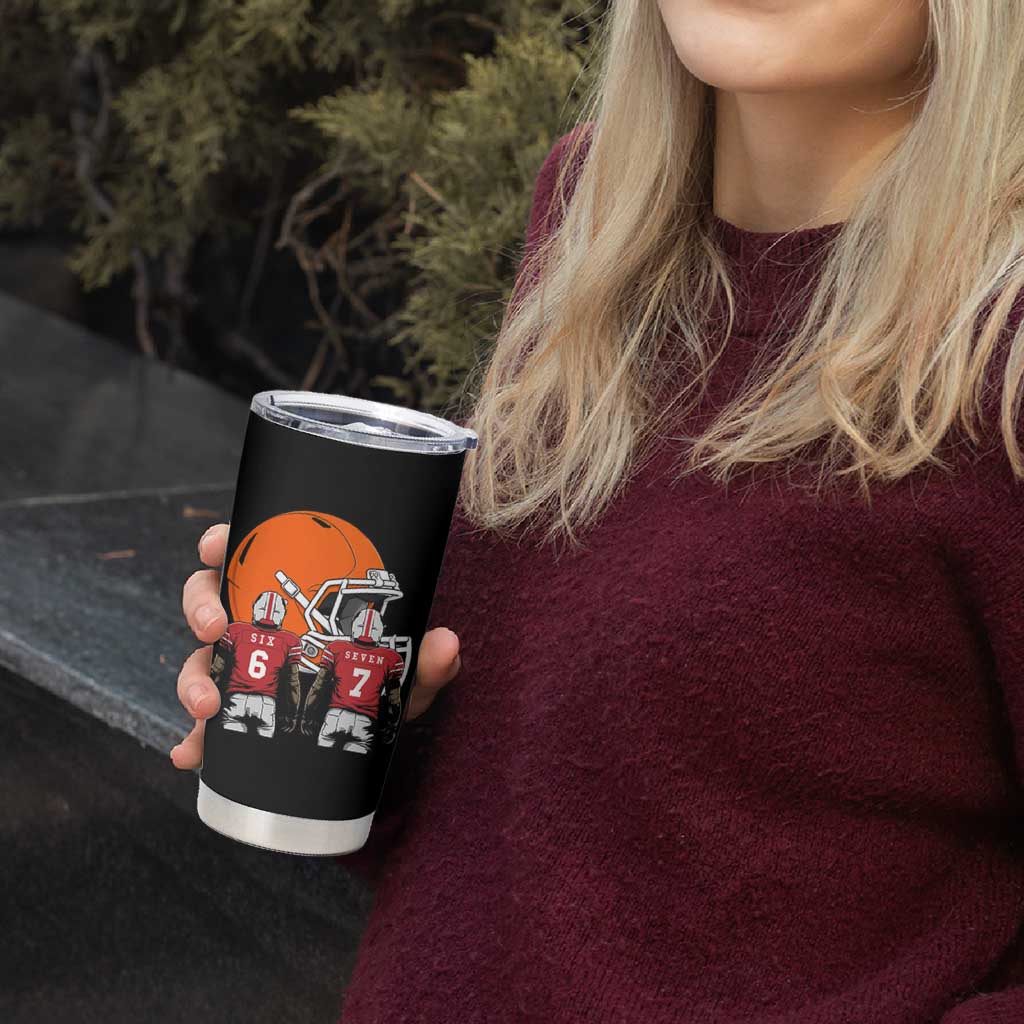 Funny American Football Tumbler Cup Six Seven Meme - Wonder Print Shop