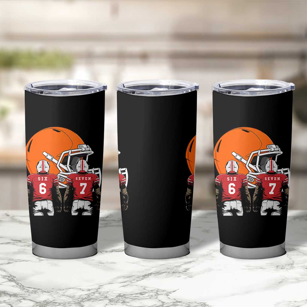 Funny American Football Tumbler Cup Six Seven Meme - Wonder Print Shop