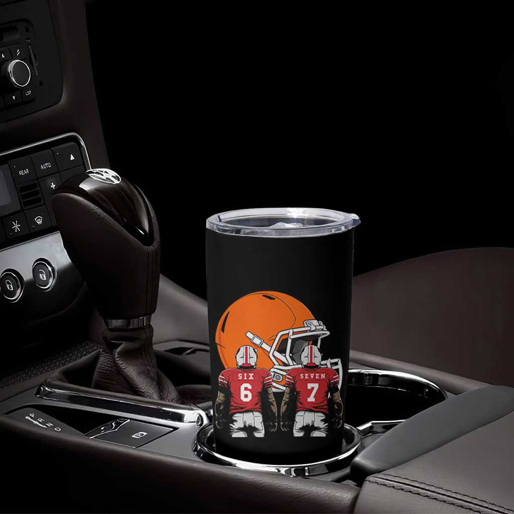 Funny American Football Tumbler Cup Six Seven Meme - Wonder Print Shop