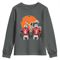 Funny American Football Youth Sweatshirt Six Seven Meme - Wonder Print Shop