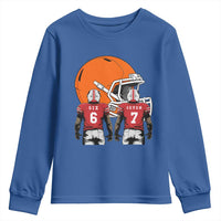 Funny American Football Youth Sweatshirt Six Seven Meme - Wonder Print Shop