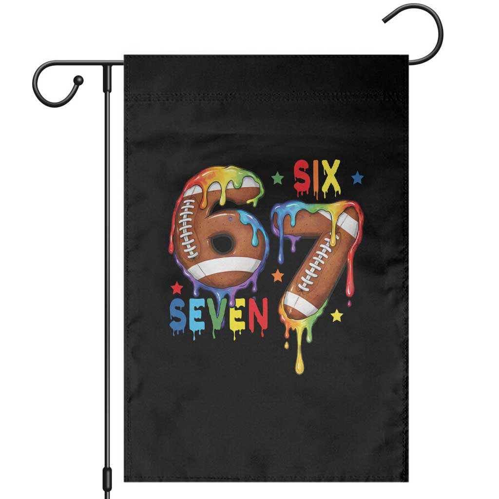 Funny American Football Garden Flag 67 Viral Gen Alpha Slang Gift