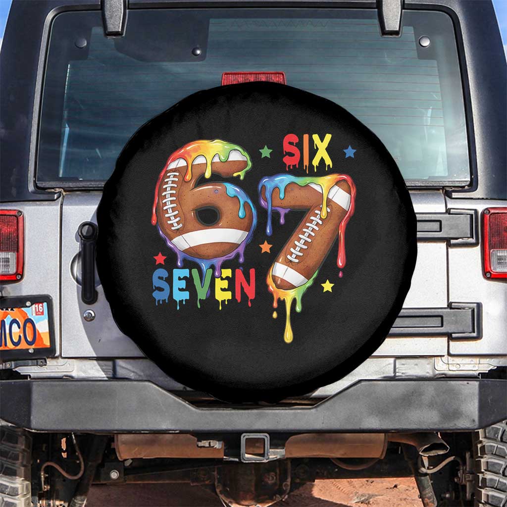 Funny American Football Spare Tire Cover 67 Viral Gen Alpha Slang Gift