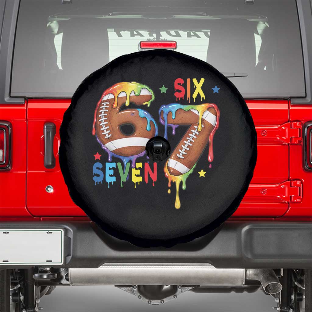Funny American Football Spare Tire Cover 67 Viral Gen Alpha Slang Gift